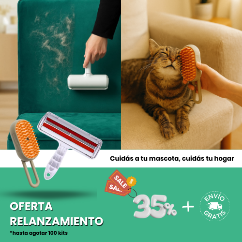 Kit Dúo: La solución definitiva para el pelo de mascotas