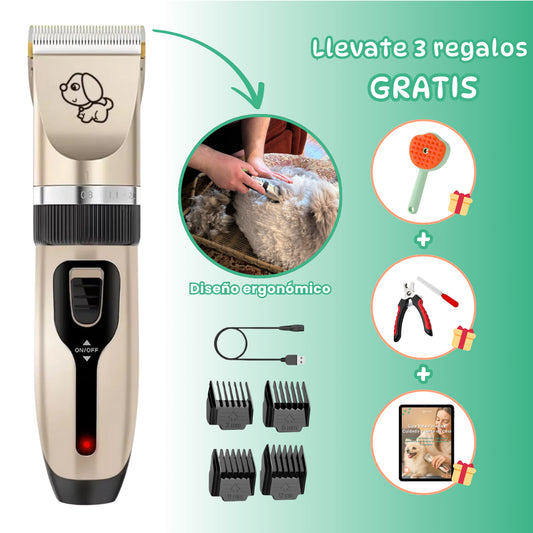 KIT CORTAPELOS RECARGABLE USB + ACCESORIOS PREMIUM