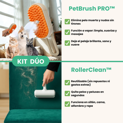 Kit Dúo: La solución definitiva para el pelo de mascotas